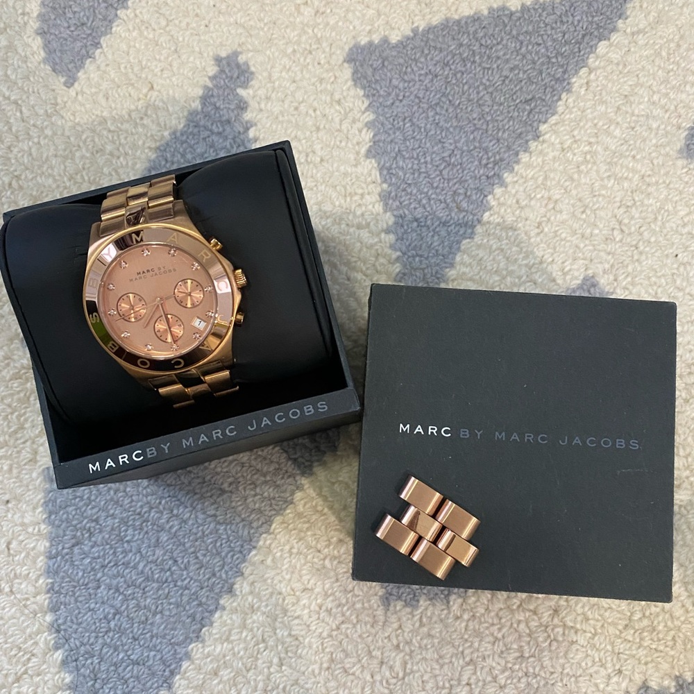 Marc by Marc Jacobs rose gold boyfriend watch